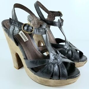 Sz 6.5 Steve Madden Leather Suede Platform Heels